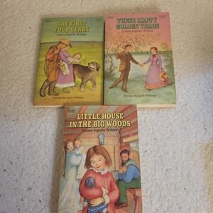Little House on the Prairie 3 Book Set Laura Ingalls Wilder Harper Trophy PB